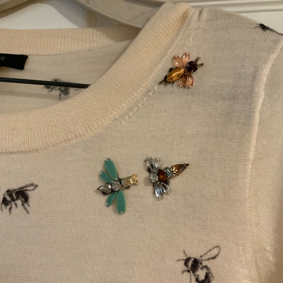 Jcrew Bee Tippi Sweater with jewel embellishments - Picture 3 of 7